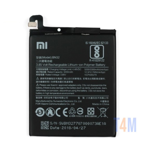 BATERIA XIAOMI BN32 , 3200MAH